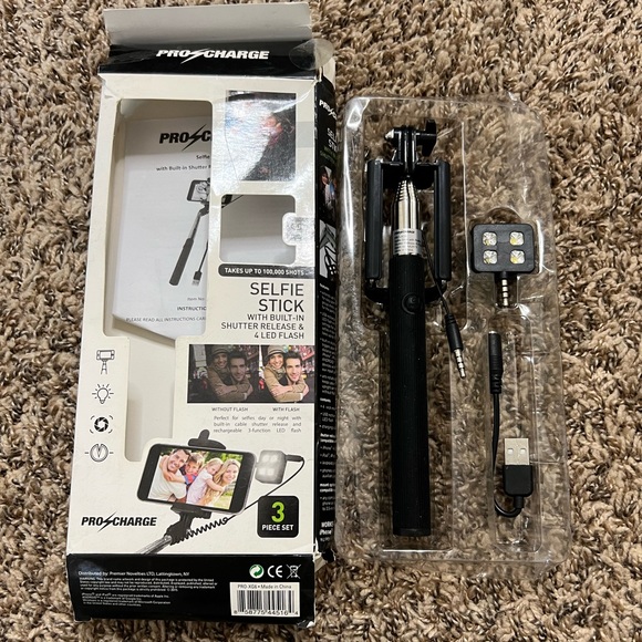 ProCharge Cell Phones & Accessories Pro Charge Selfie Stick With Box Poshmark